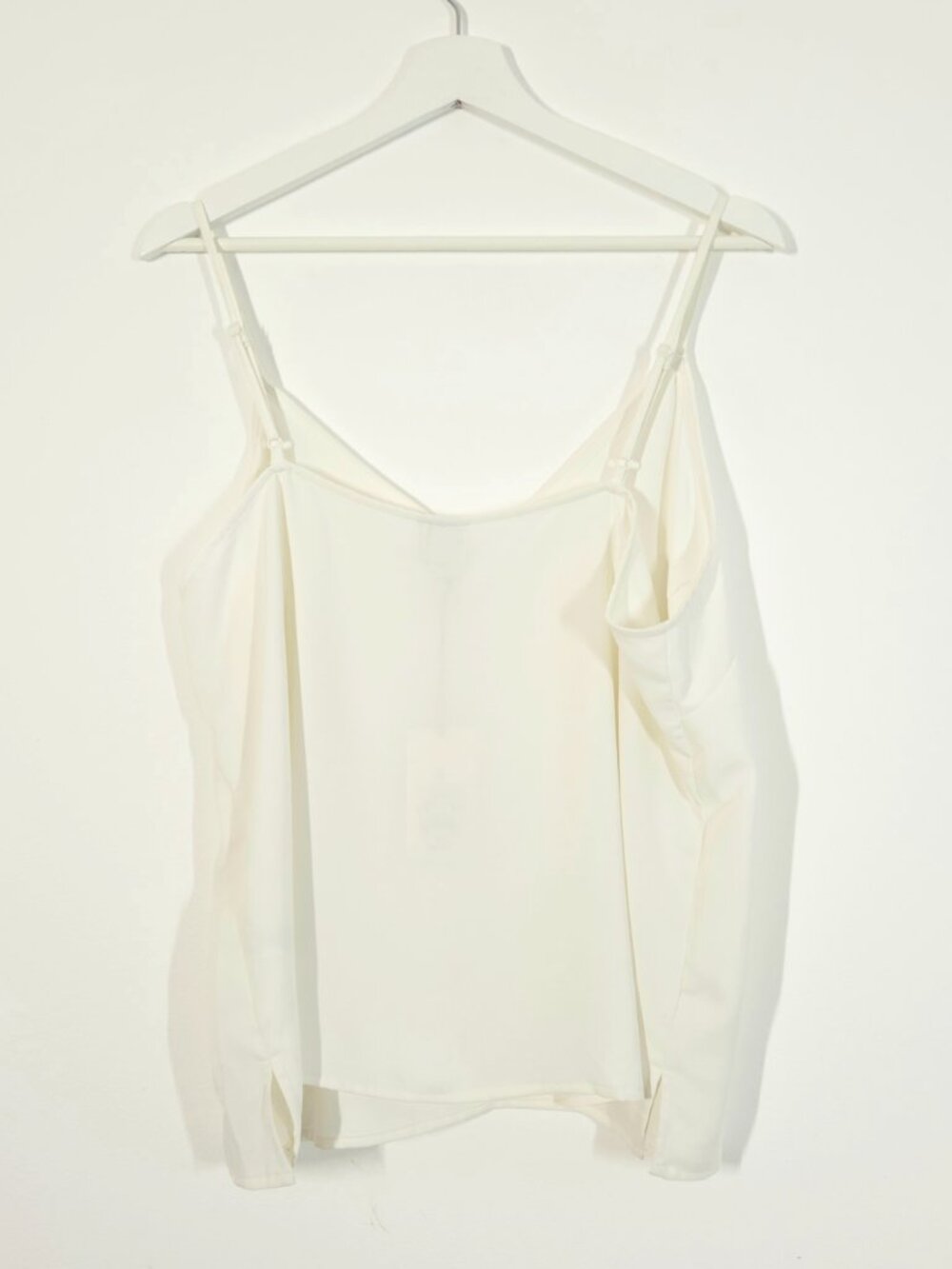a new day Cream V Neck Flowy Tank Top - Picture 5 of 6